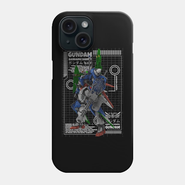 GN-001 Gundam Exia Phone Case by gblackid