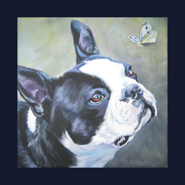 Boston Terrier Fine Art Painting by LASHEPARD