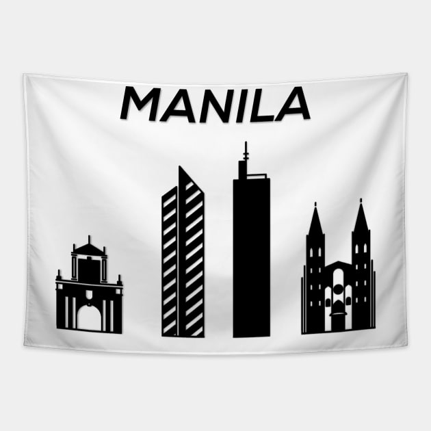 Manila Capital of the Philippines Tapestry by maro_00