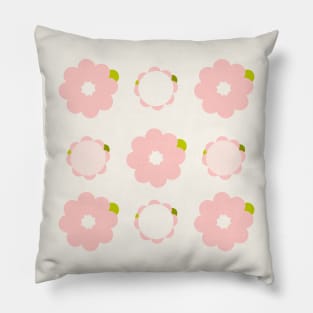 Pretty pink flowers Pillow