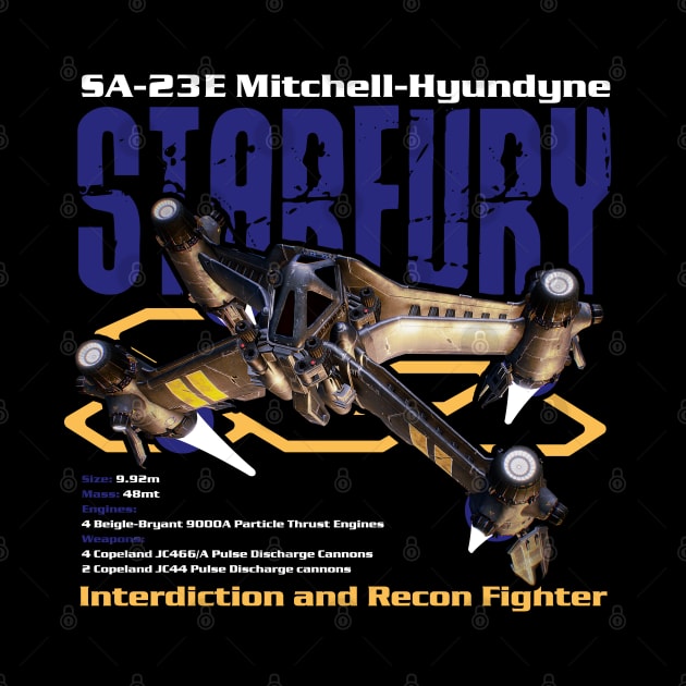 SA-23E Mitchell Hyundyne Starfury Space Fighter by Meta Cortex