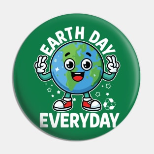 Earth Day Everyday Peace Sign Pin