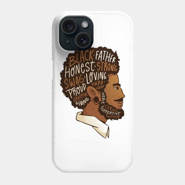 Black Father P R t shirt Phone Case by LindenDesigns
