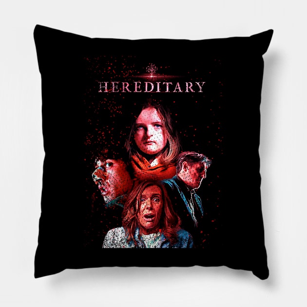 Ari Aster's Masterpiece Hereditary Horror Pillow by alex77alves