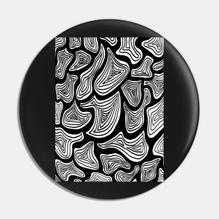 Swirled black Pin