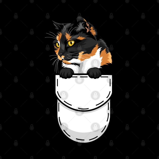 Funny Tortoiseshell Pocket Cat by Pet My Dog