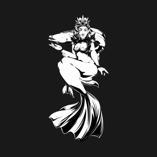 Dark Mermaid Queen with Eel T-Shirt