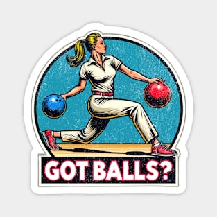 Hot Girls Loves Bowling Magnet