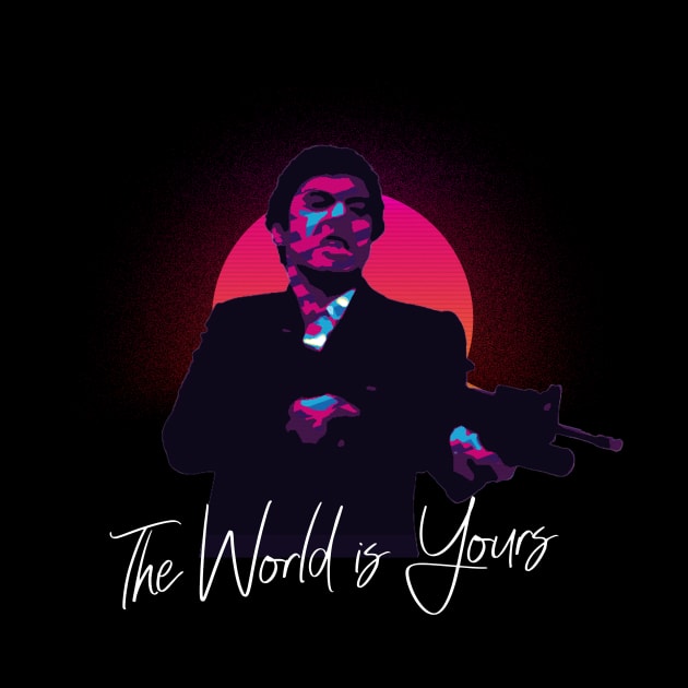 Retrowave Scarface 80s by Mollie