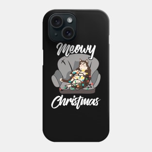 Cats Christmas. Meowy Christmas. Phone Case