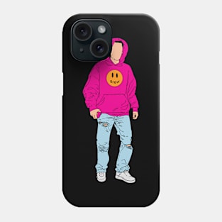 Pink Hoodie Walk Phone Case