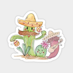 Cactus & Peper Mariachis Magnet