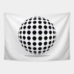 Black Polka Ball Pattern 1 Tapestry