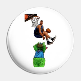 Aaron Gordon Dunk over Orlando Mascot Pin