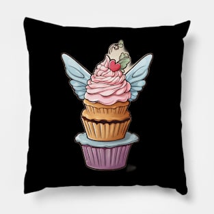 Sweet Dreams Apparel: Indulge in Whimsical Cupcake Tees with a Touch of Magic Pillow