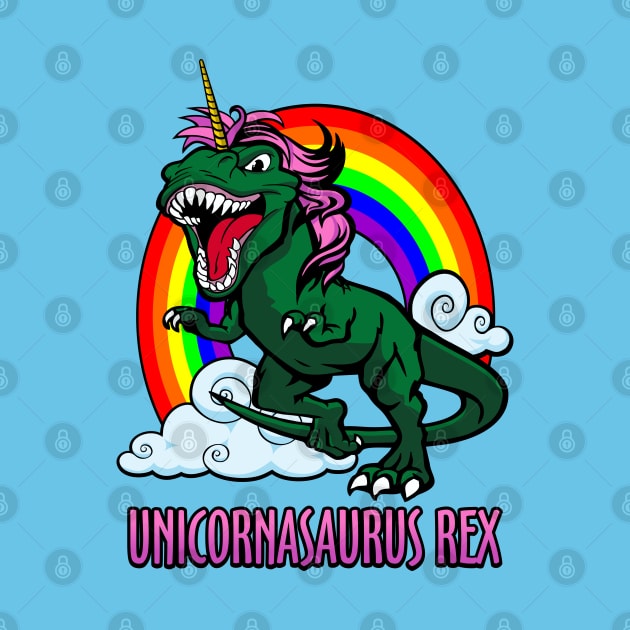 Unicornasaurus Rex by DavesTees