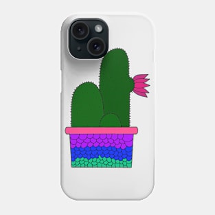 Cute Cactus Design #192: Cacti Bunch In Mermaid Scale Pot Phone Case