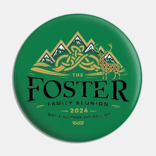 Foster Family Reunion 2 - black text Pin