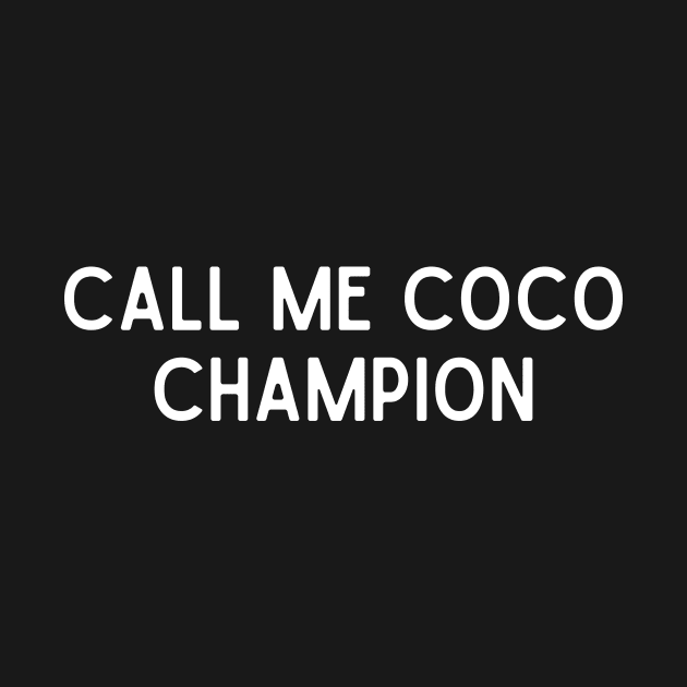 Call me coco Champion Coco Gauff by LoveSuna