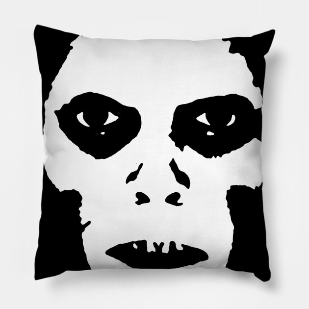 Captain Howdy I (High Definition, Monochrome). Pillow by HortusMornsEst