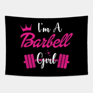 I'm a BARBELL Girl Tapestry