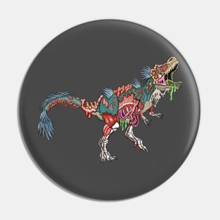 Zombie T-Rex Pin