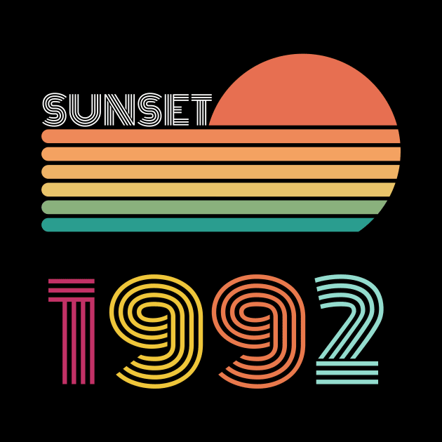 Sunset Retro Vintage 1992 by Happysphinx