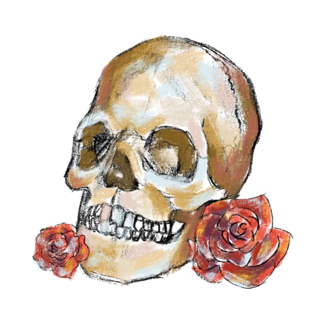 Skulls and roses by SosiCreatesArt