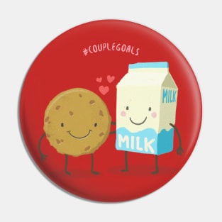 Cookie and Milk - Hashtag Couple Goals Pin