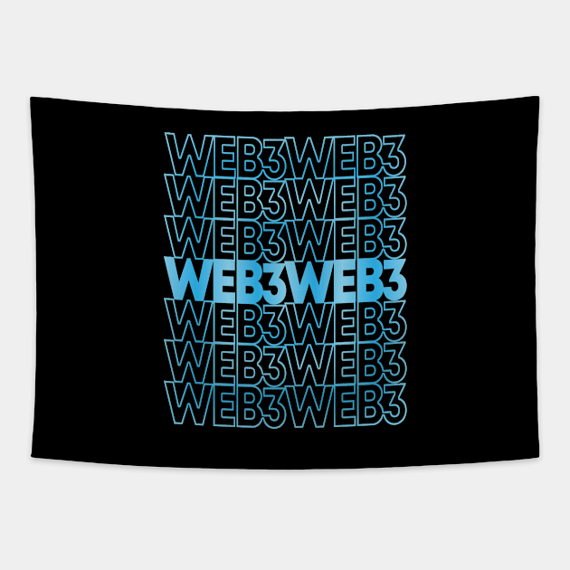 Web 3 Blockchain Tapestry by Flippin' Sweet Gear