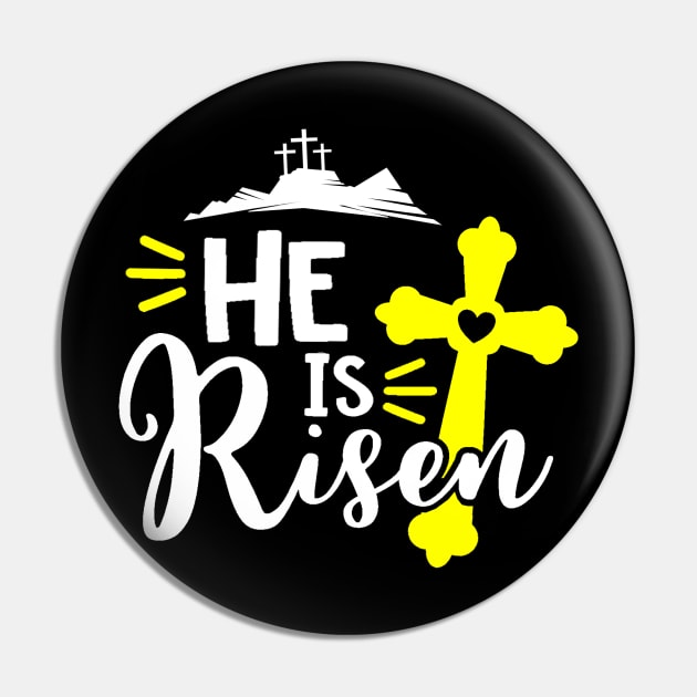 Christian Design He Is Risen Pin by Javacustoms