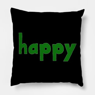 This is the word HAPPY Pillow