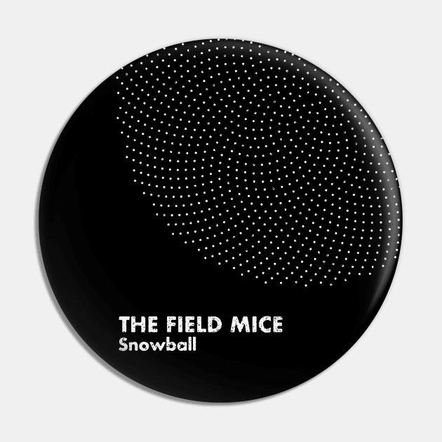 The Field Mice / Snowball / Minimal Graphic Design Tribute Pin by saudade