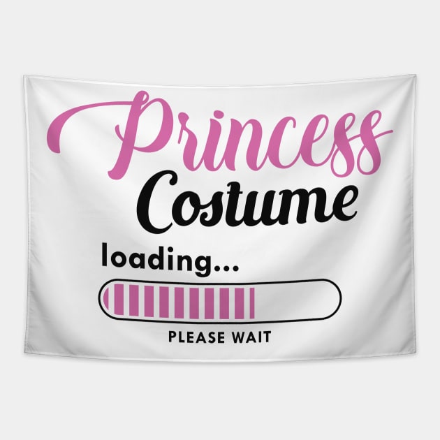 Princess Costume Loading Tapestry by KC Happy Shop