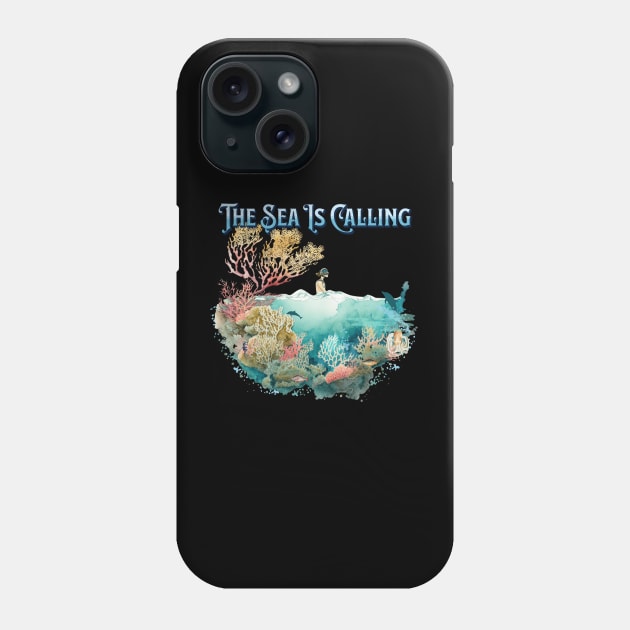 The Sea Is Calling Phone Case by Berlin Larch Creations