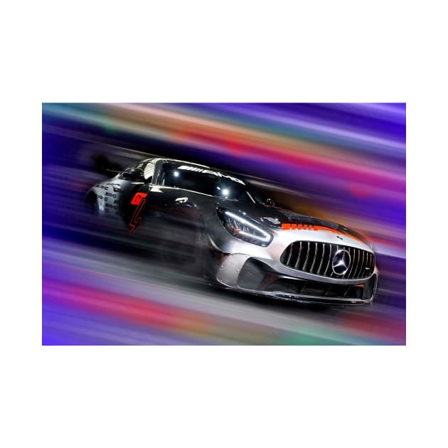 Speeding Mercedes AMG GT4 by DeVerviers