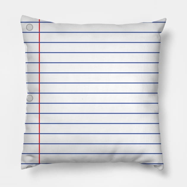 Notebook Paper Pillow by FalconArt