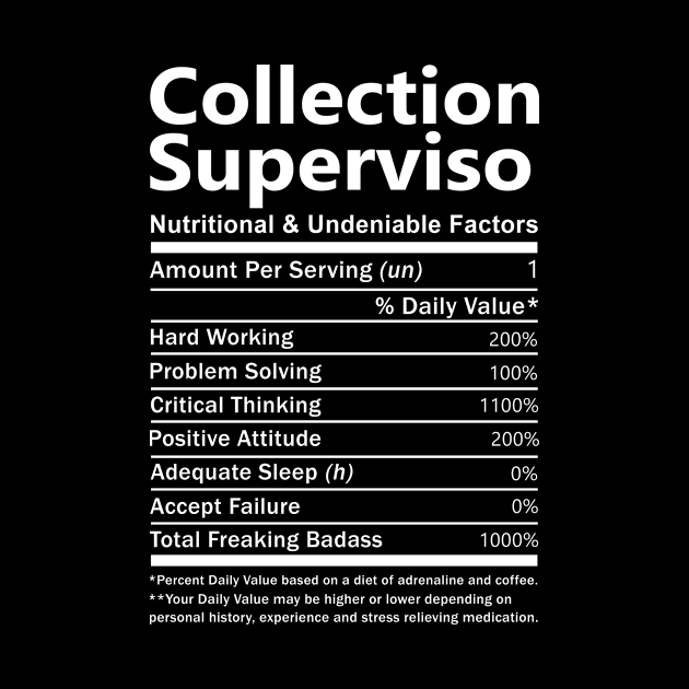 Collection Superviso T Shirt - Nutritional and Undeniable Factors Gift Item Tee by Ryalgi