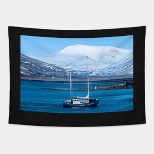 Sailing in Svalbard Tapestry