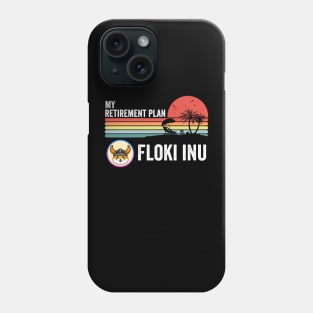 Vintage Retirement Plan Floki Inu Coin  Floki Army Vintage Crypto Token Cryptocurrency Wallet Birthday Gift For Men Women Phone Case