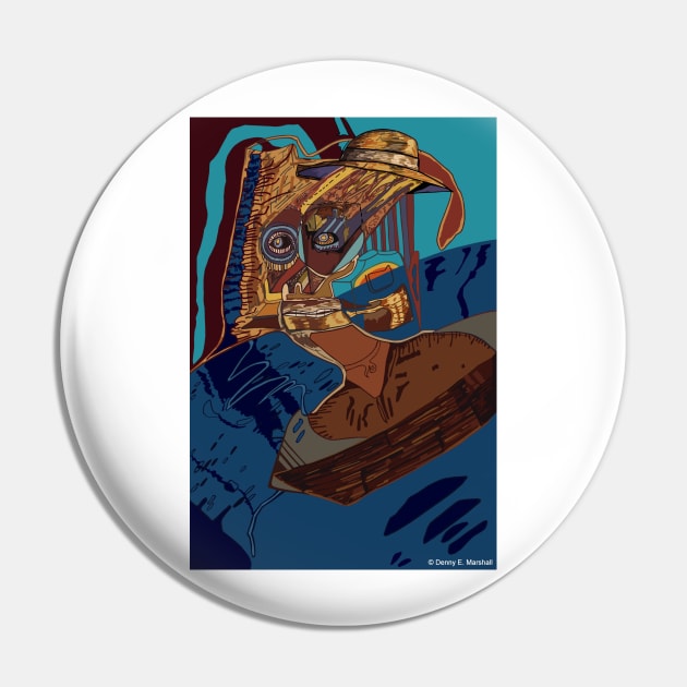 Man On Boat Pin by dennye