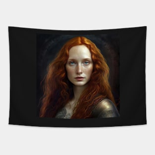 Beautiful Mona Lisa Ginger Tapestry