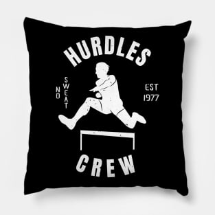 Mens Athletics Hurdles Crew Athlete Gift Pillow