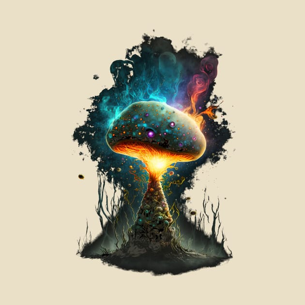 Mushroom And Smoke by Bear Face Studios