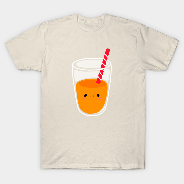 Cute Breakfast Friend - Orange Juice - Orange Juice - T-Shirt