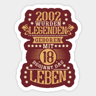 18 Geburtstag Lustige Sprueche Stickers Teepublic