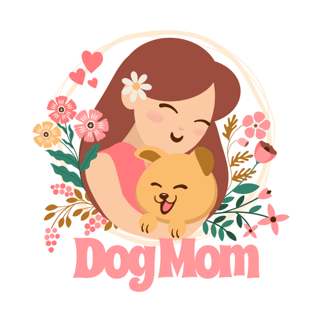 Dog mom lovely illustration by KOTYA