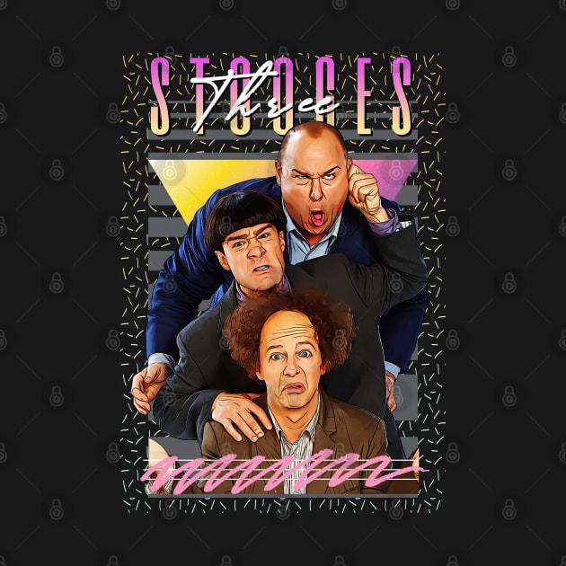 Three Stooges Retro Aesthatic Fan Art by Madesu Art