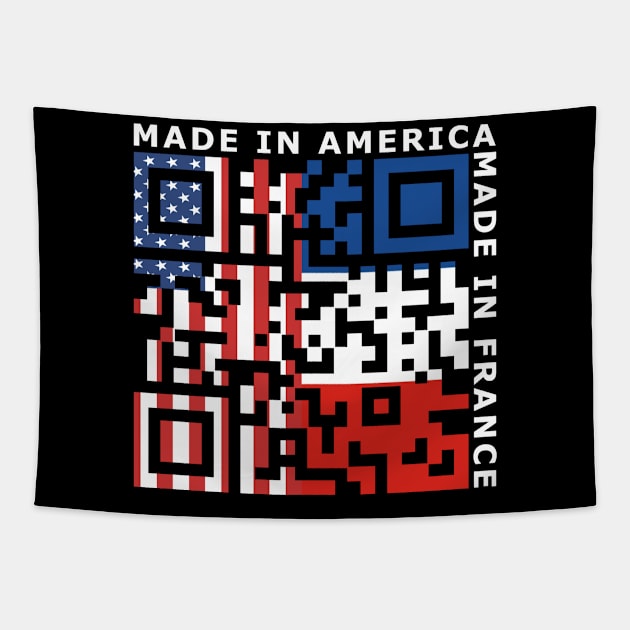 French American Code Tapestry by Malame