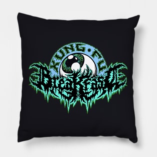 Kung Fu Breakfast Girlwolf Logo Pillow
